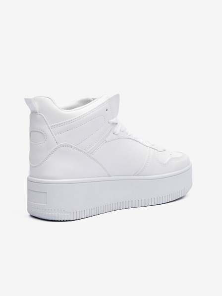 Sam 73 Adidași cu platformă pentru femei, albi, cu gleznă SAM 73 FRIGG
