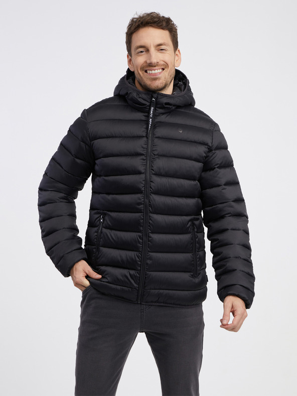 Sam 73 Jachetă matlasată neagră pentru bărbați SAM 73 Spider