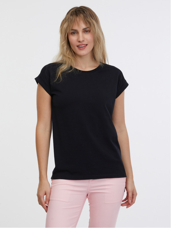Sam 73 Tricou de bază pentru femei negru SAM 73 Miranda