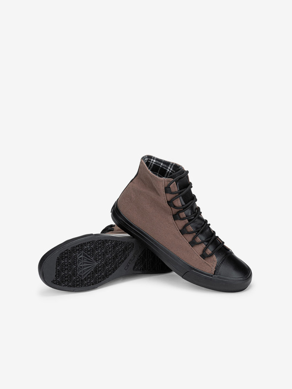 Ombre Clothing Pantofi sport bărbați negru și maro Ombre Clothing T378