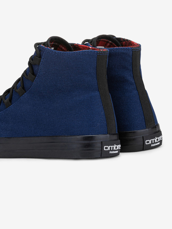 Ombre Clothing Pantofi sport bărbați negru și albastru Ombre Clothing T378