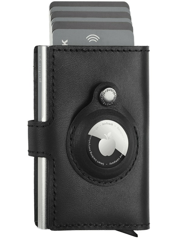 Pularys Portofel din piele pentru bărbați Pularys Easy Wallet negru