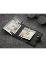 Pularys Portofel din piele pentru bărbați Pularys Easy Wallet negru