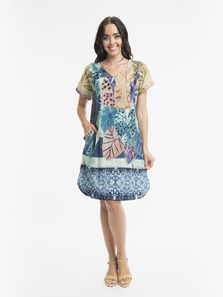 Orientique Rochie reversibilă cu model Orientique Agios albastru pentru femei