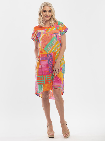 Orientique Rochie cu model portocaliu Orientique pentru femei