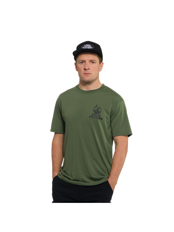 Horsefeathers Tricou funcțional verde pentru bărbați HORSEFEATHERS