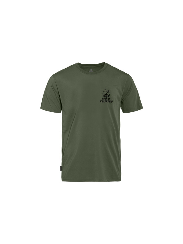 Horsefeathers Tricou funcțional verde pentru bărbați HORSEFEATHERS