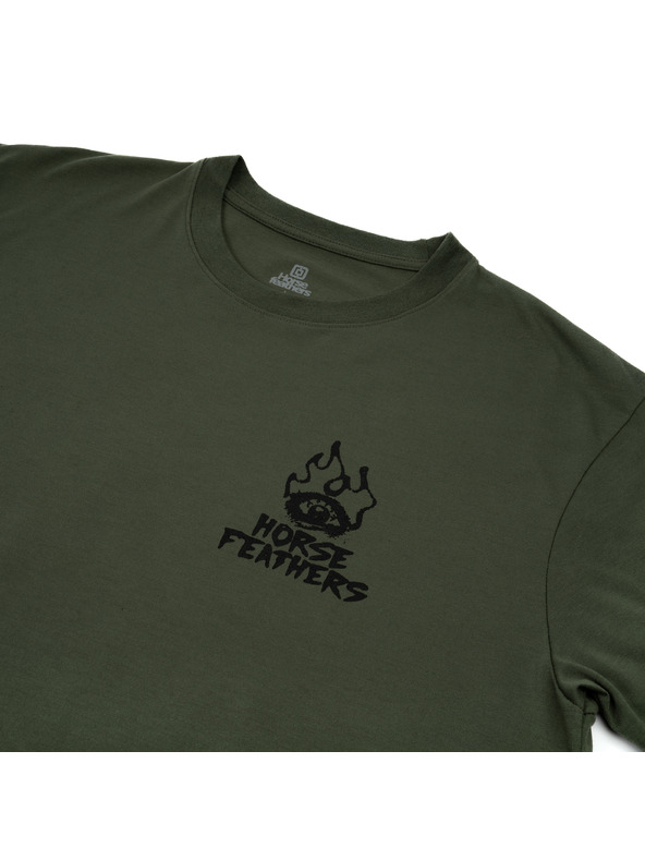 Horsefeathers Tricou funcțional verde pentru bărbați HORSEFEATHERS