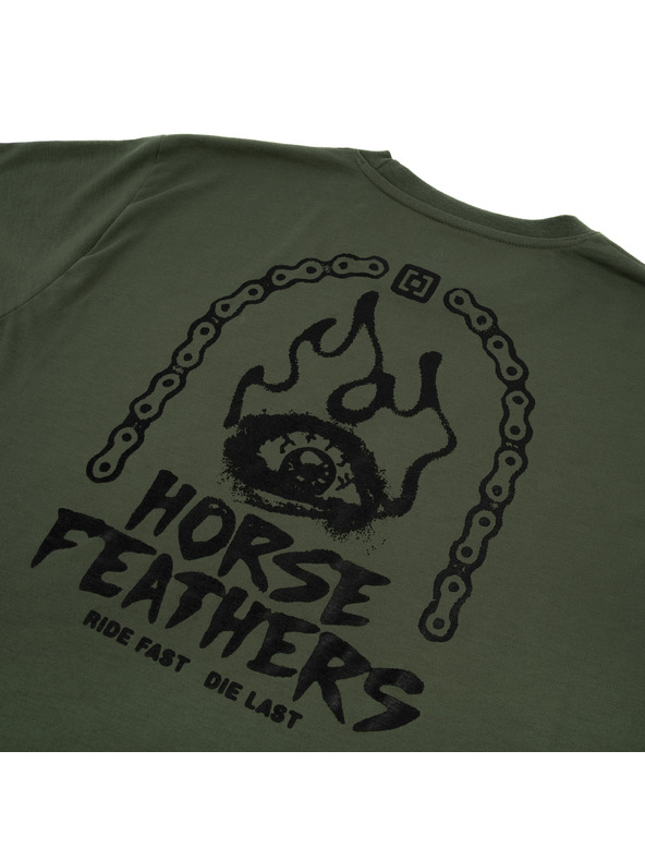 Horsefeathers Tricou funcțional verde pentru bărbați HORSEFEATHERS
