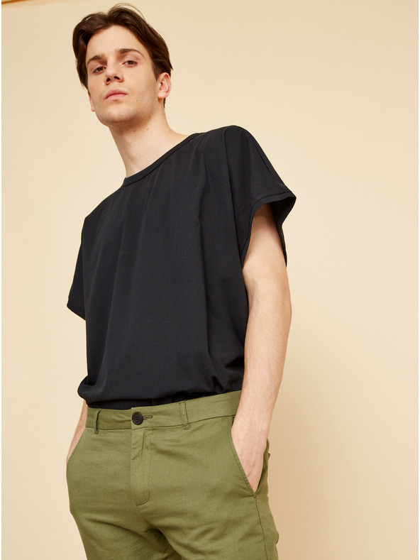 ZOOT.lab Pantaloni scurți verzi din in pentru bărbați ZOOT.lab Gavin