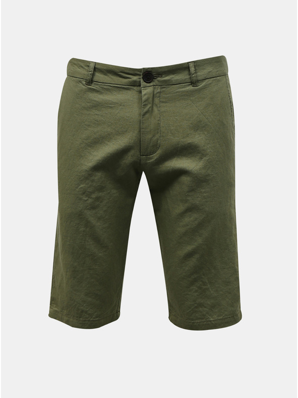 ZOOT.lab Pantaloni scurți verzi din in pentru bărbați ZOOT.lab Gavin