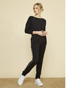 ZOOT.lab Pantaloni negri pentru femei ZOOT Baseline Xenia Stripe