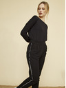 ZOOT.lab Pantaloni negri pentru femei ZOOT Baseline Xenia Stripe