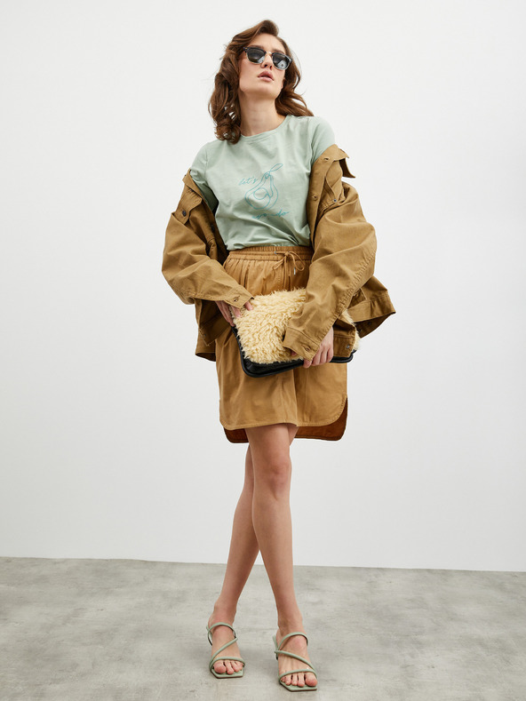 ZOOT.lab Fustă maro cu buzunare ZOOT.lab Otelia