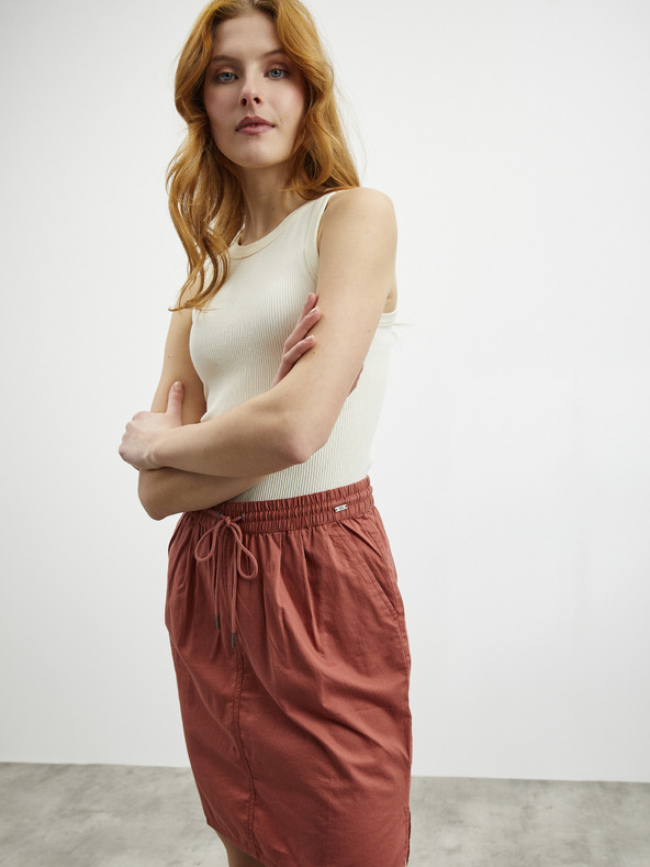 ZOOT.lab Fustă cărămiziu cu buzunare ZOOT.lab Otelia