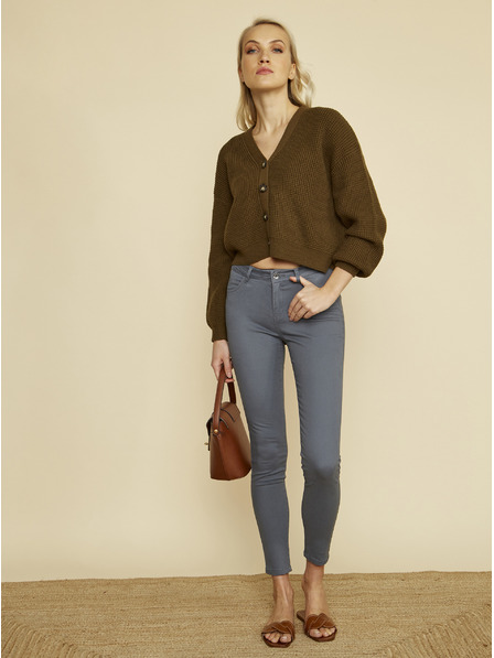 ZOOT.lab Pantaloni skinny fit gri pentru femei ZOOT.lab Anna 2