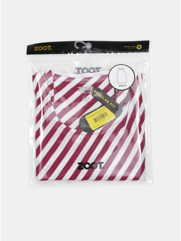 ZOOT.lab Tricou de damă cu dungi albe și vin ZOOT.lab Joelle