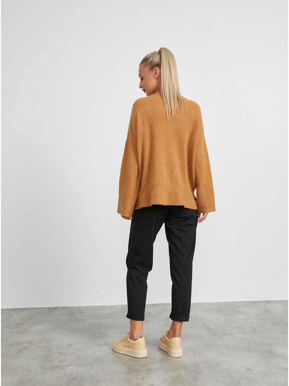 ZOOT.lab Cardigan lejer din amestec de lână maro pentru femei METROOPOLIS by ZOOT.lab Belen