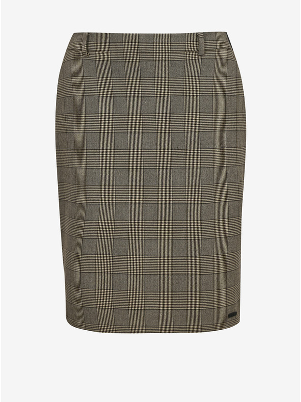 ZOOT.lab Fustă pungă în carouri gri deschis pentru femei METROOPOLIS by ZOOT.lab Fatima