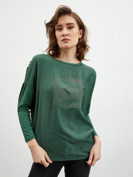 ZOOT.lab Tricou verde imprimat pentru femei ZOOT.lab Rozy