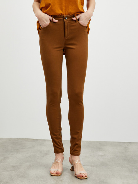 ZOOT.lab Pantaloni slim fit maro pentru femei ZOOT.lab Anna 2