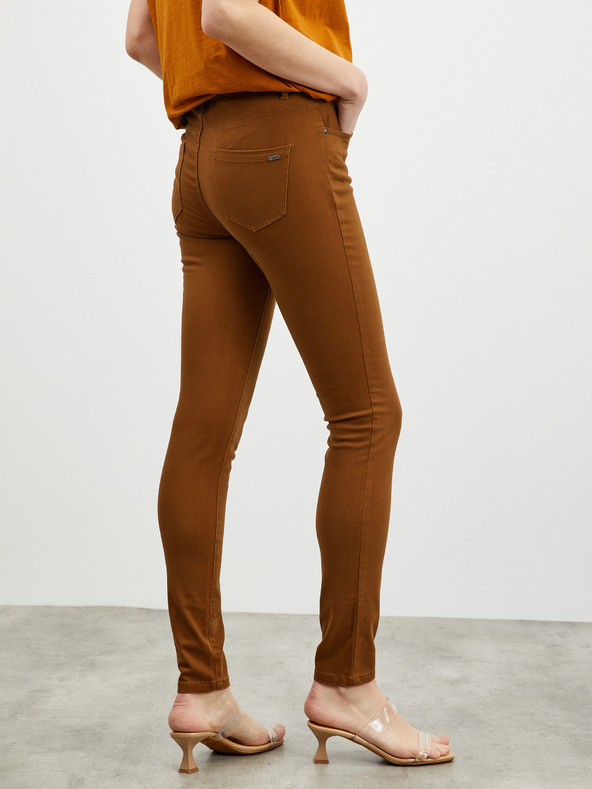 ZOOT.lab Pantaloni slim fit maro pentru femei ZOOT.lab Anna 2