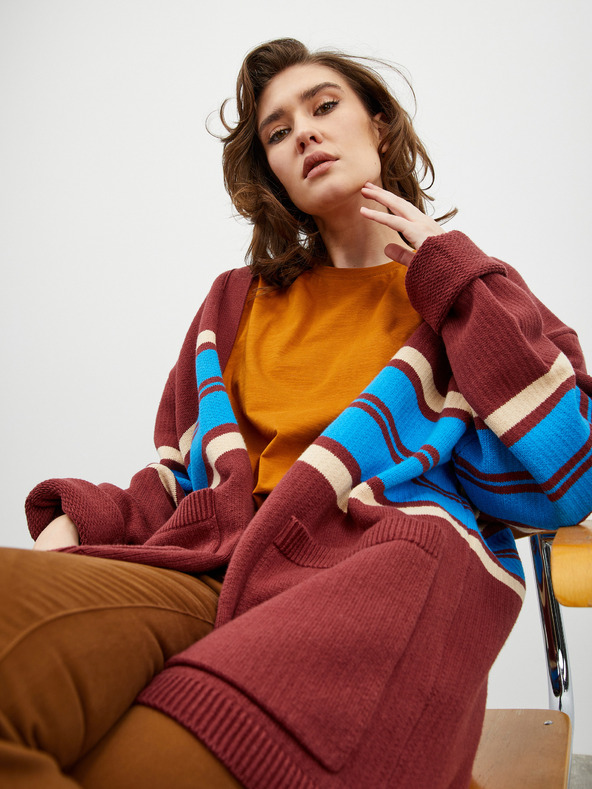 ZOOT.lab Pantaloni slim fit maro pentru femei ZOOT.lab Anna 2