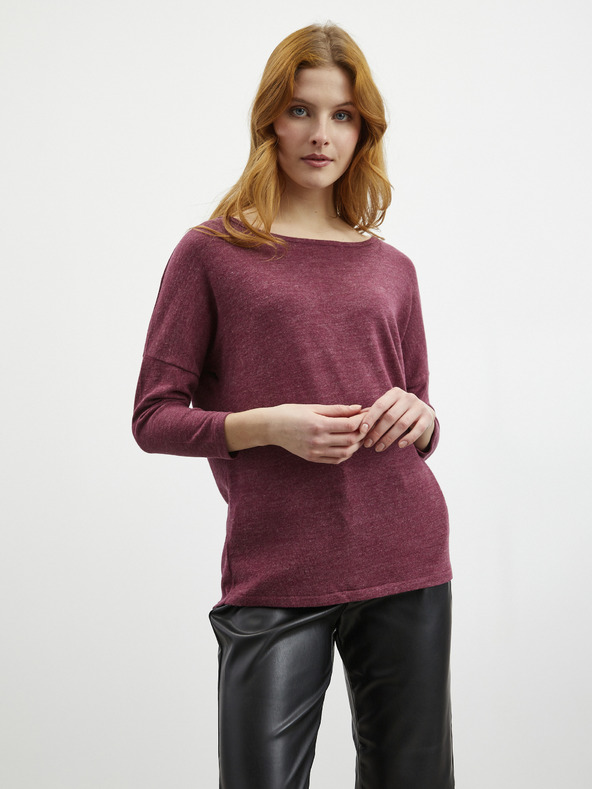 ZOOT.lab Tricou tricotat pentru femei ZOOT.lab Aria burgundy