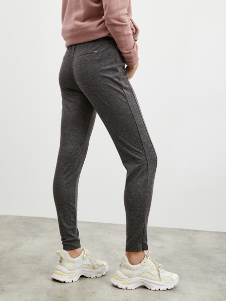 ZOOT.lab Jambiere pentru femei ZOOT.lab Calista gri închis cu fermoar tan slim fit