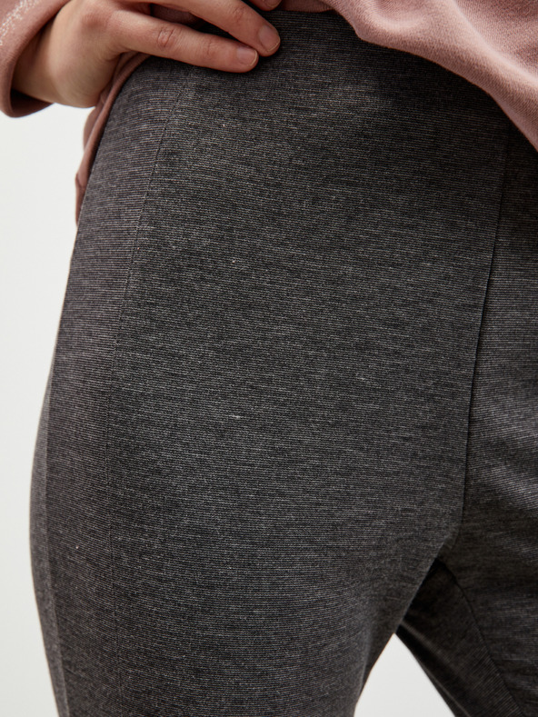 ZOOT.lab Jambiere pentru femei ZOOT.lab Calista gri închis cu fermoar tan slim fit