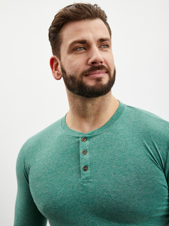 ZOOT.lab Cămașă cu nasturi verde pentru bărbați ZOOT.lab Diego