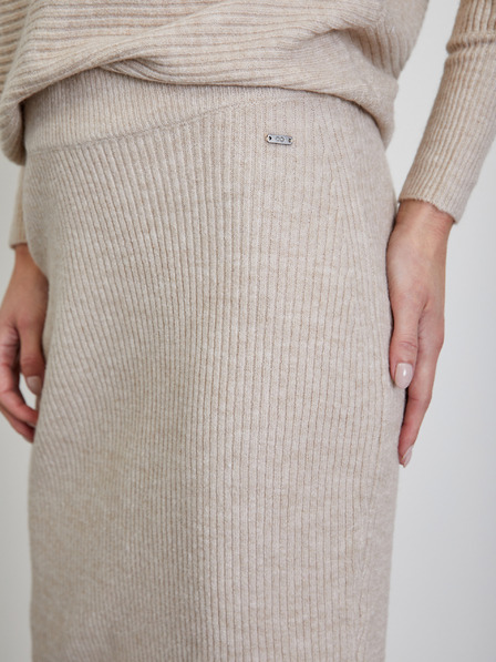 ZOOT.lab Fustă midi fără mâneci din tricot bej ZOOT.lab