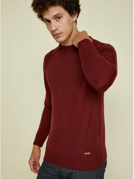 ZOOT.lab Pulover basic burgundy pentru bărbați ZOOT.lab Olin