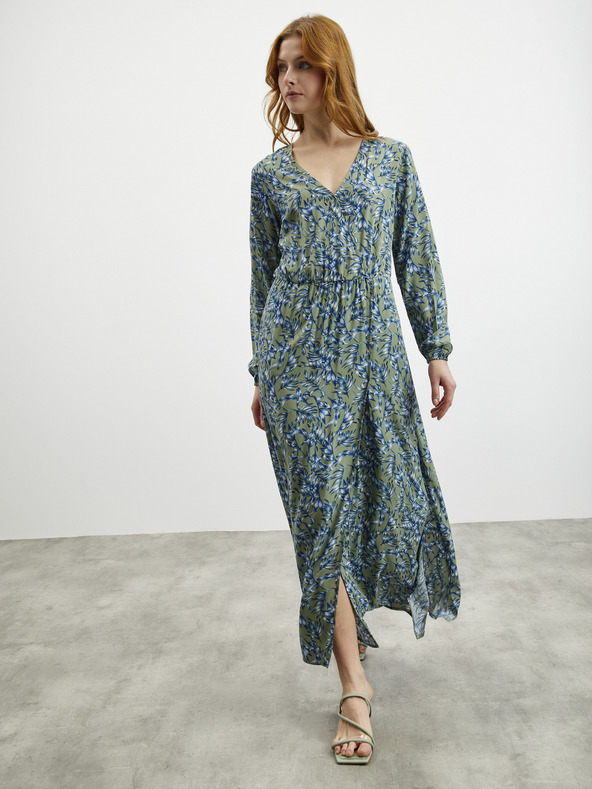 ZOOT.lab Rochie lungă cu model albastru-verde pentru femei ZOOT.lab Eliane