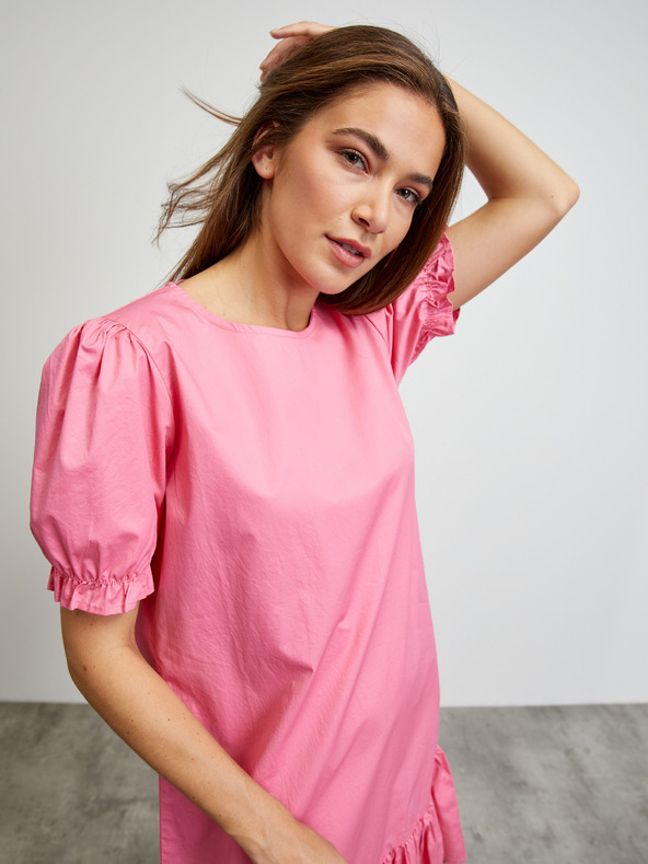 ZOOT.lab Rochie roz cu volane by ZOOT.lab Trinitee