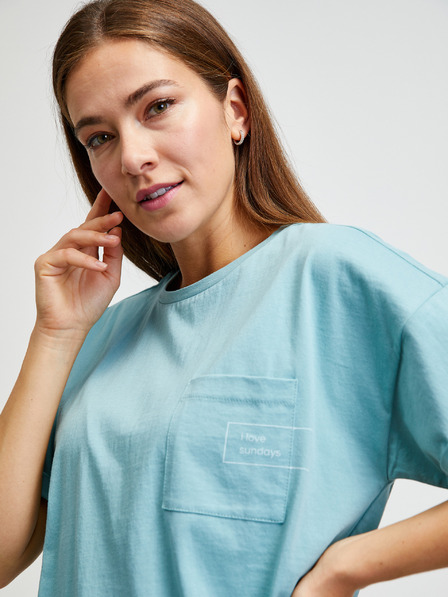 ZOOT.lab Tricou albastru deschis supradimensionat METROOPOLIS by ZOOT.lab Honor