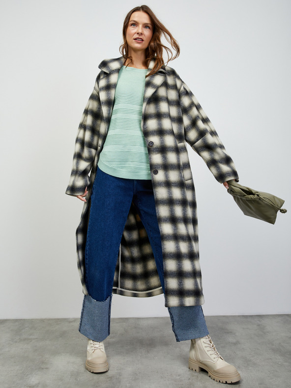 ZOOT.lab Cardigan cu nervuri de culoare mentă pentru femei ZOOT.lab Heddie