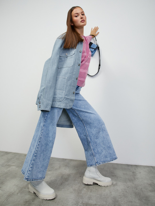 ZOOT.lab Pulover cu nervuri roz pentru femei ZOOT.lab Heddie