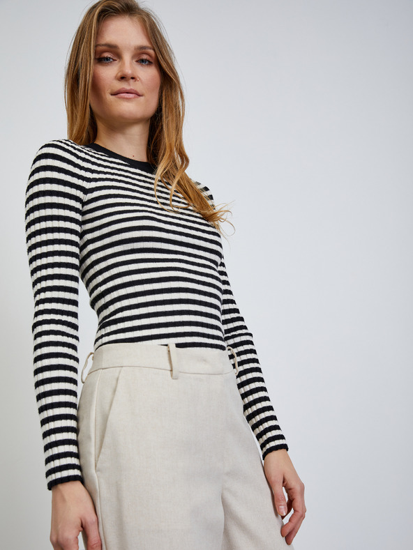 ZOOT.lab Pantaloni dungați crem pentru femei ZOOT.lab Deliza