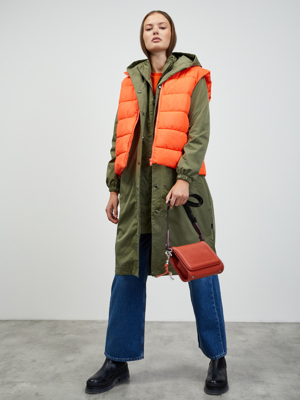ZOOT.lab Parka kaki cu glugă lungă pentru femei ZOOT.lab Sadie