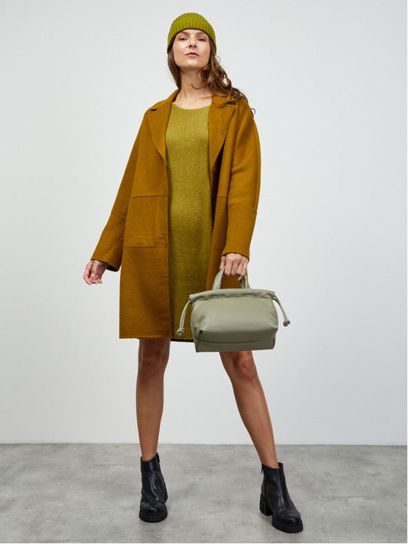 ZOOT.lab Palton maro pentru femei, din lână ZOOT.lab Evelyn