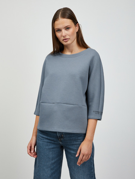ZOOT.lab Tricou albastru pentru femei cu fermoar în spate ZOOT.lab Salwa