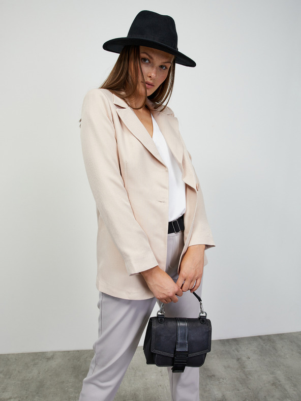 ZOOT.lab Pantaloni de damă gri deschis cu curea ZOOT.lab Matylda