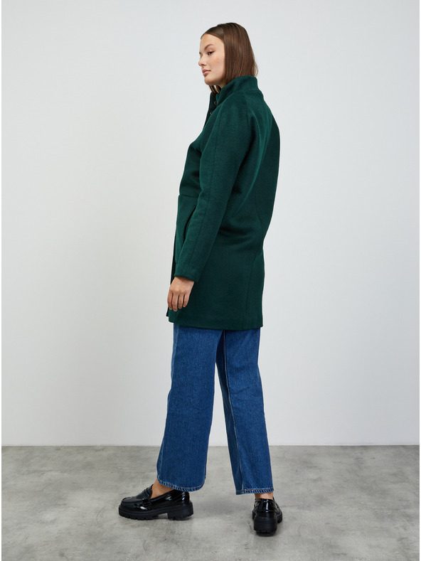 ZOOT.lab Palton de damă verde închis cu amestec de lână ZOOT.lab Tiffy