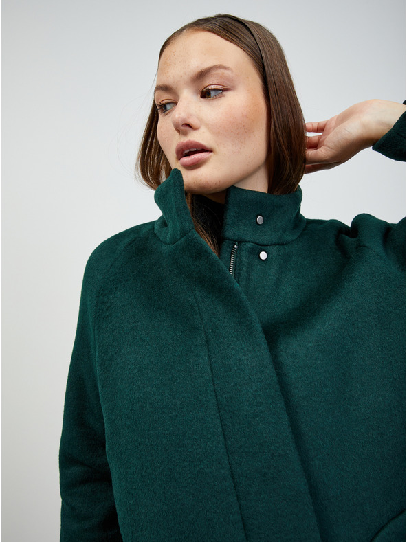 ZOOT.lab Palton de damă verde închis cu amestec de lână ZOOT.lab Tiffy