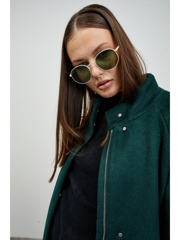 ZOOT.lab Palton de damă verde închis cu amestec de lână ZOOT.lab Tiffy