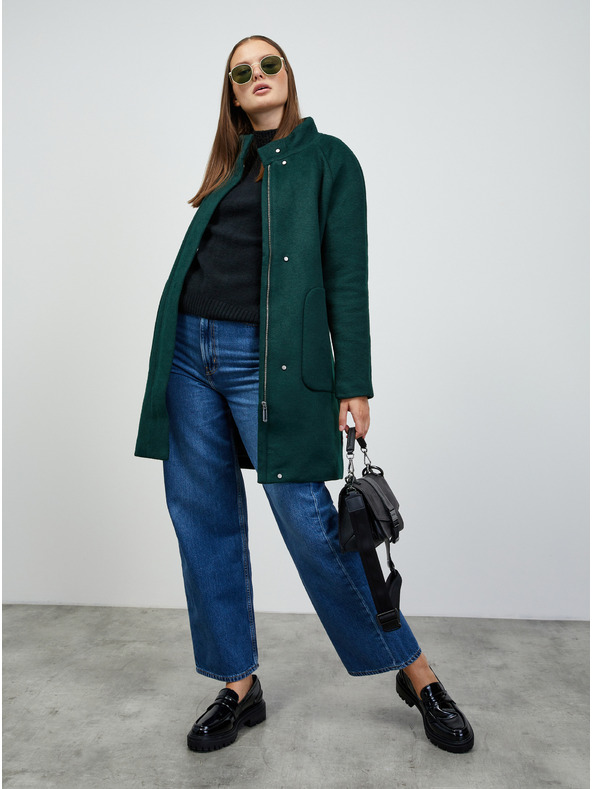 ZOOT.lab Palton de damă verde închis cu amestec de lână ZOOT.lab Tiffy