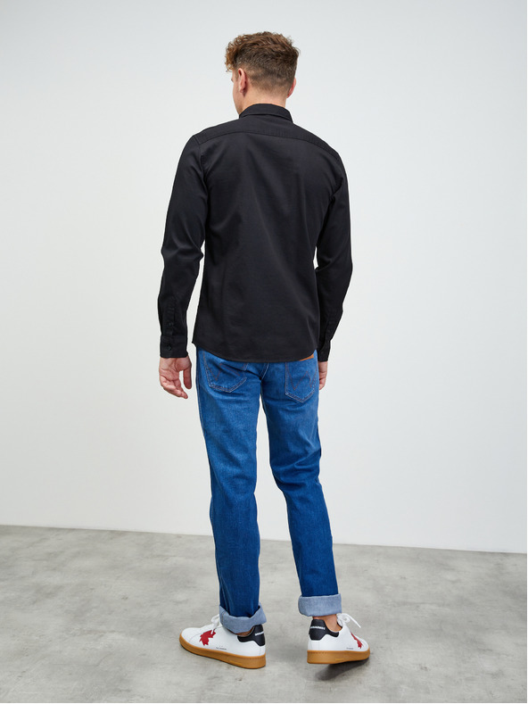 ZOOT.lab Cămașă neagră pentru bărbați ZOOT.lab Stanley