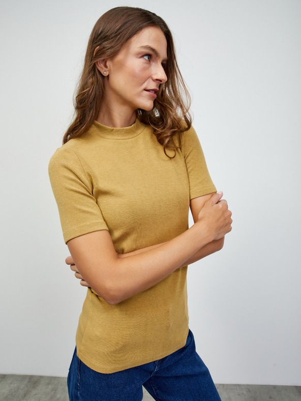 ZOOT.lab Tricou de bază mustar pentru femei ZOOT.lab Bobbi