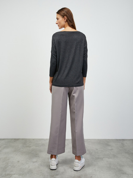 ZOOT.lab Tricou basic cu mânecă lungă pentru femei, gri închis ZOOT.lab Leticia